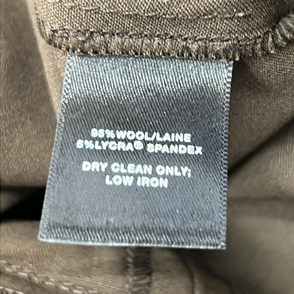 Lafayette 148 New York Women’s Dress Pants Sz 10 Brown Wool/Spandex Like New - Picture 7 of 9